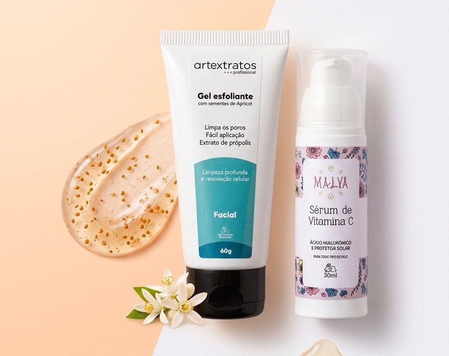 Gel Esfoliante Artextratos com sementes de apricot e textura